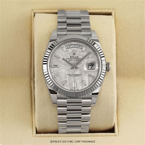 white gold rolex day date chinese numbers|Rolex Day-Date 40 228239.